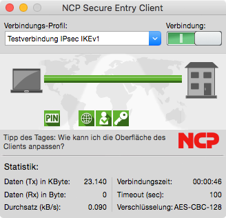 NCP Secure Entry Client MacOS 4.7 Vollversion - 25-49 Lizenzen Staffelpreis