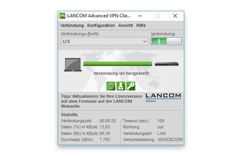 LANCOM Advanced VPN Client Windows Upgrade 4.1 auf 6.21
