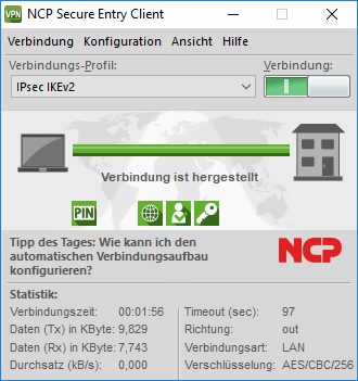 NCP Secure Entry Windows Client Update Staffelpreis ab 25 Lizenzen